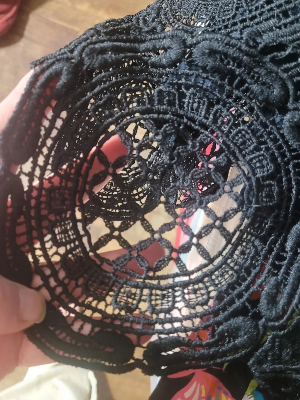Banana Republic Black Crochet Crop Tank